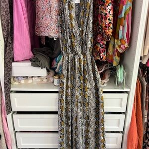 Stylish Snake Print Jumpsuit